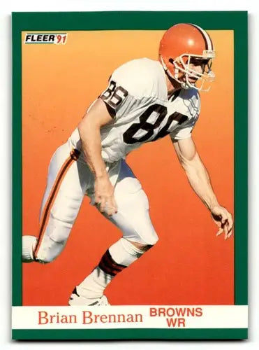 1991 Fleer #31 Brian Brennan Cleveland Browns Football Cards NM Near ID:60498 - Football Card Single
