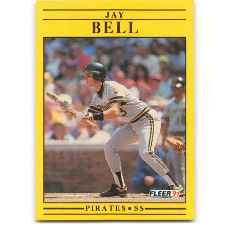 1991 Fleer #31 Jay Bell NM-MT Pittsburgh Pirates Baseball Card - Baseball Card Single
