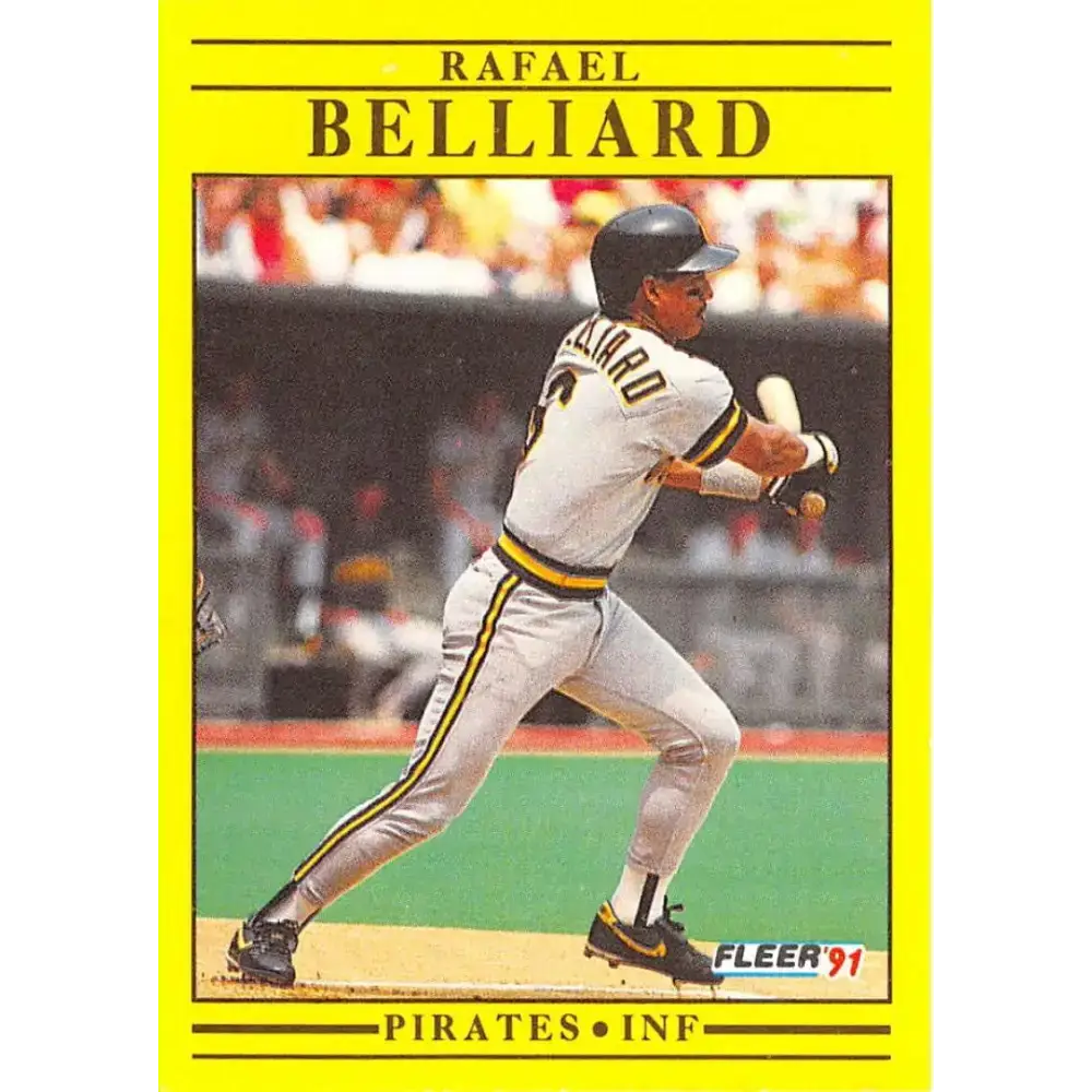 1991 Fleer #32 Rafael Belliard NM-MT Pittsburgh Pirates Baseball Card - Baseball Card Single
