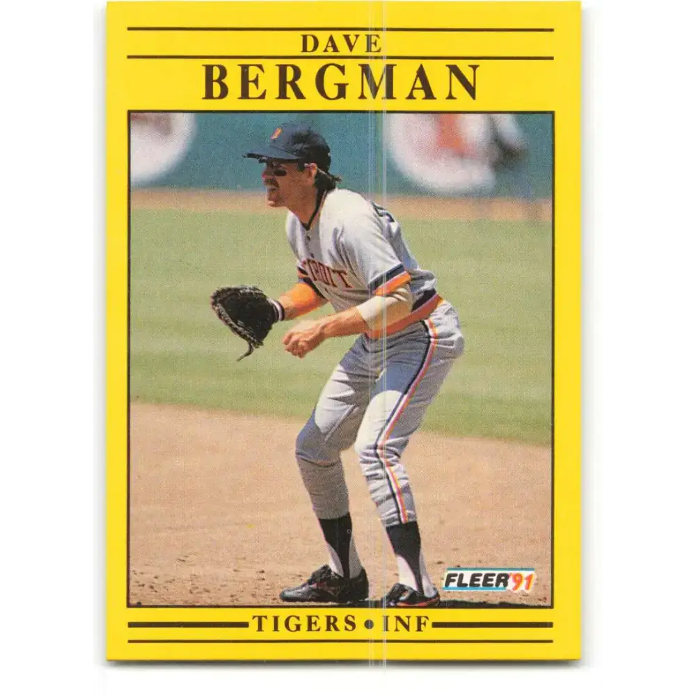 1991 Fleer #331 Dave Bergman NM-MT Detroit Tigers Baseball Card - Baseball Card Single