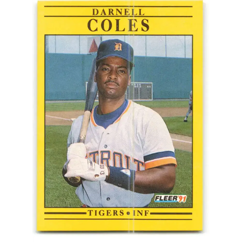 1991 Fleer #333 Darnell Coles NM-MT Detroit Tigers Baseball Card - Baseball Card Single