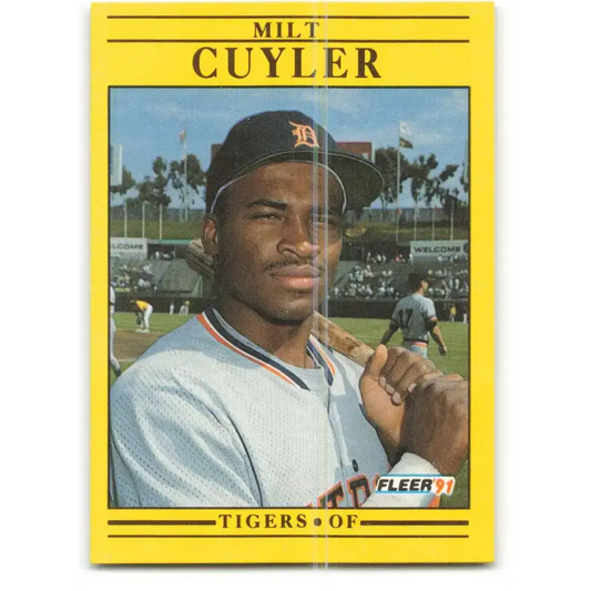 1991 Fleer #334 Milt Cuyler NM-MT Detroit Tigers Baseball Card