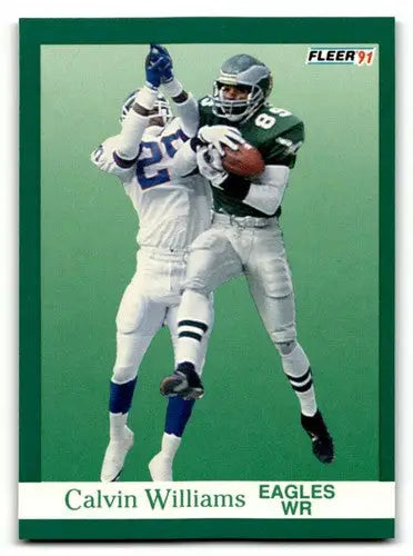 1991 Fleer #337 Calvin Williams Philadelphia Eagles Football Cards N ID:60485 - Football Card Single