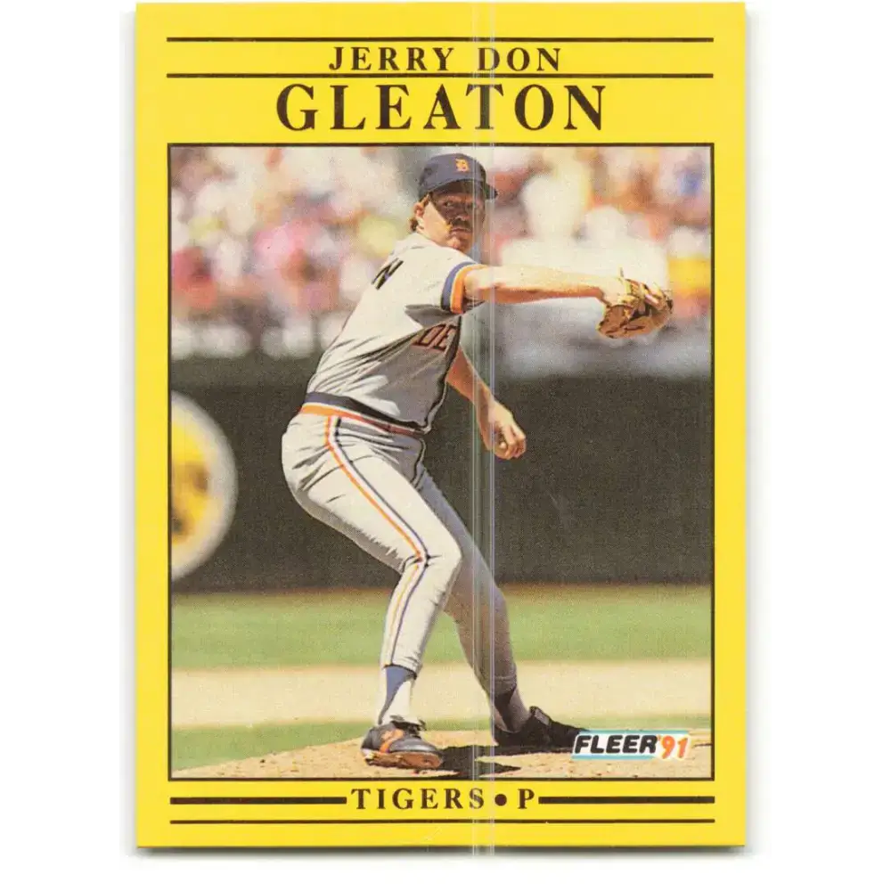 1991 Fleer #338 Jerry Don Gleaton NM-MT Detroit Tigers Baseball Card - Baseball Card Single