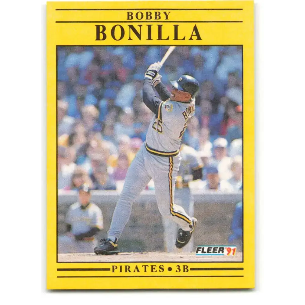1991 Fleer #34 Bobby Bonilla NM-MT Pittsburgh Pirates Baseball Card