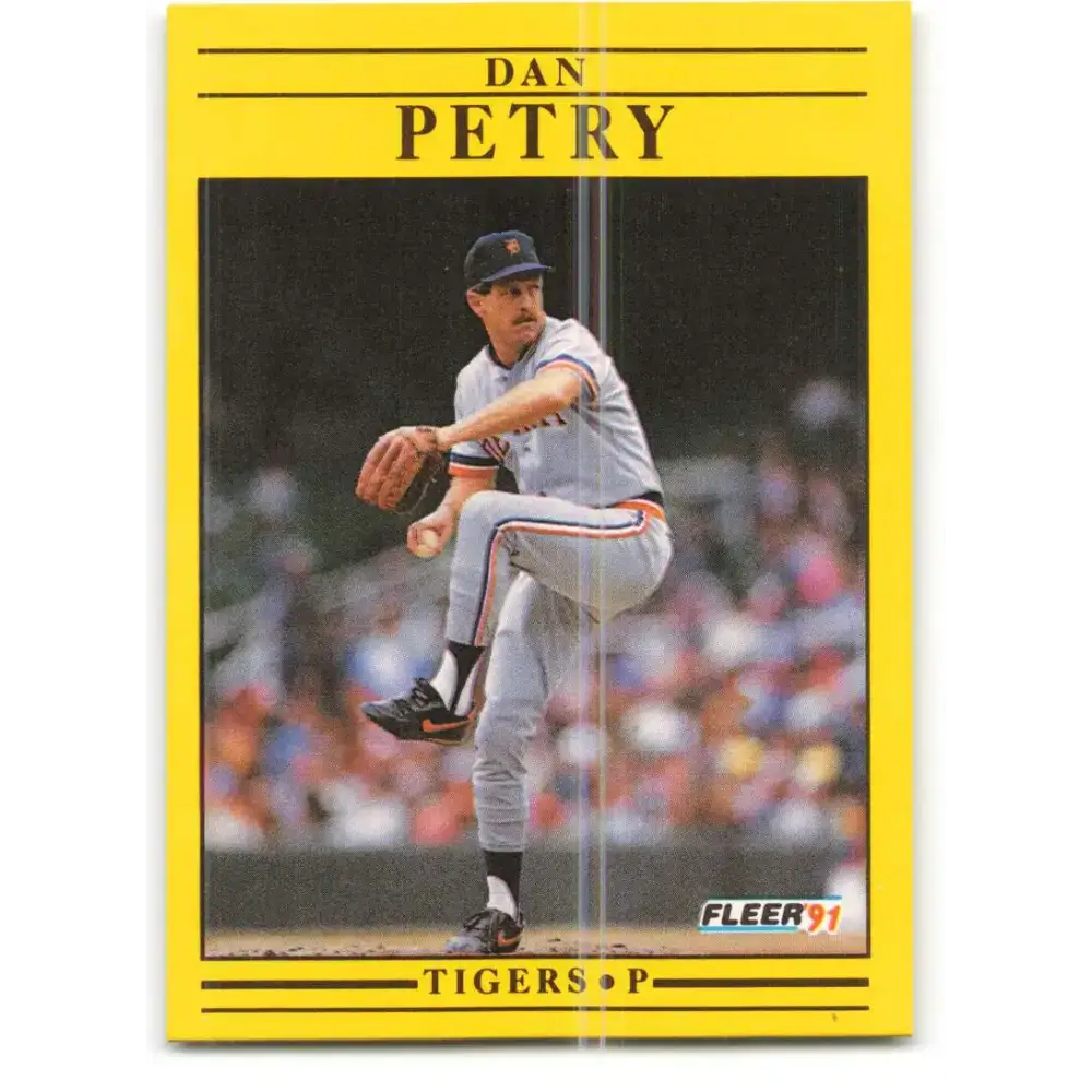 1991 Fleer #347 Dan Petry NM-MT Detroit Tigers Baseball Card - Baseball Card Single