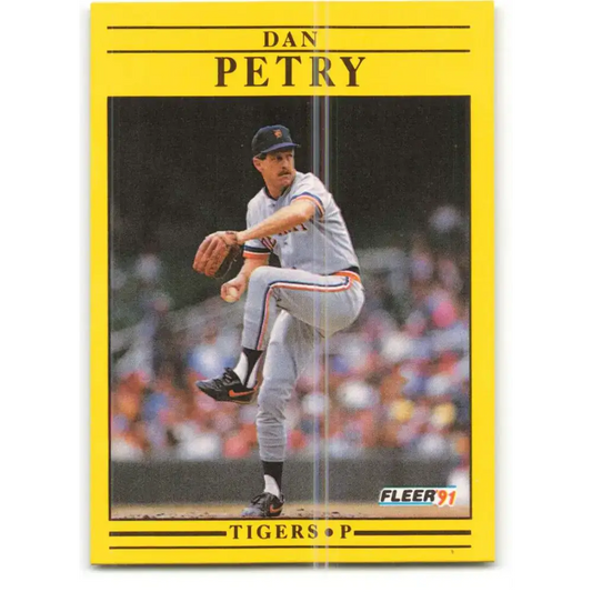 1991 Fleer #347 Dan Petry NM-MT Detroit Tigers Baseball Card