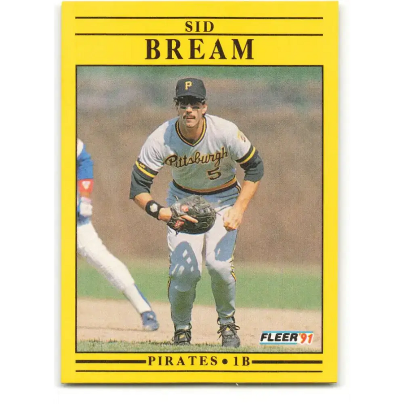 1991 Fleer #35 Sid Bream NM-MT Pittsburgh Pirates Baseball Card - Baseball Card Single