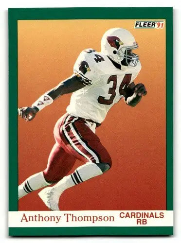 1991 Fleer #350 Anthony Thompson Phoenix Cardinals Football Cards NM ID:60492 - Football Card Single