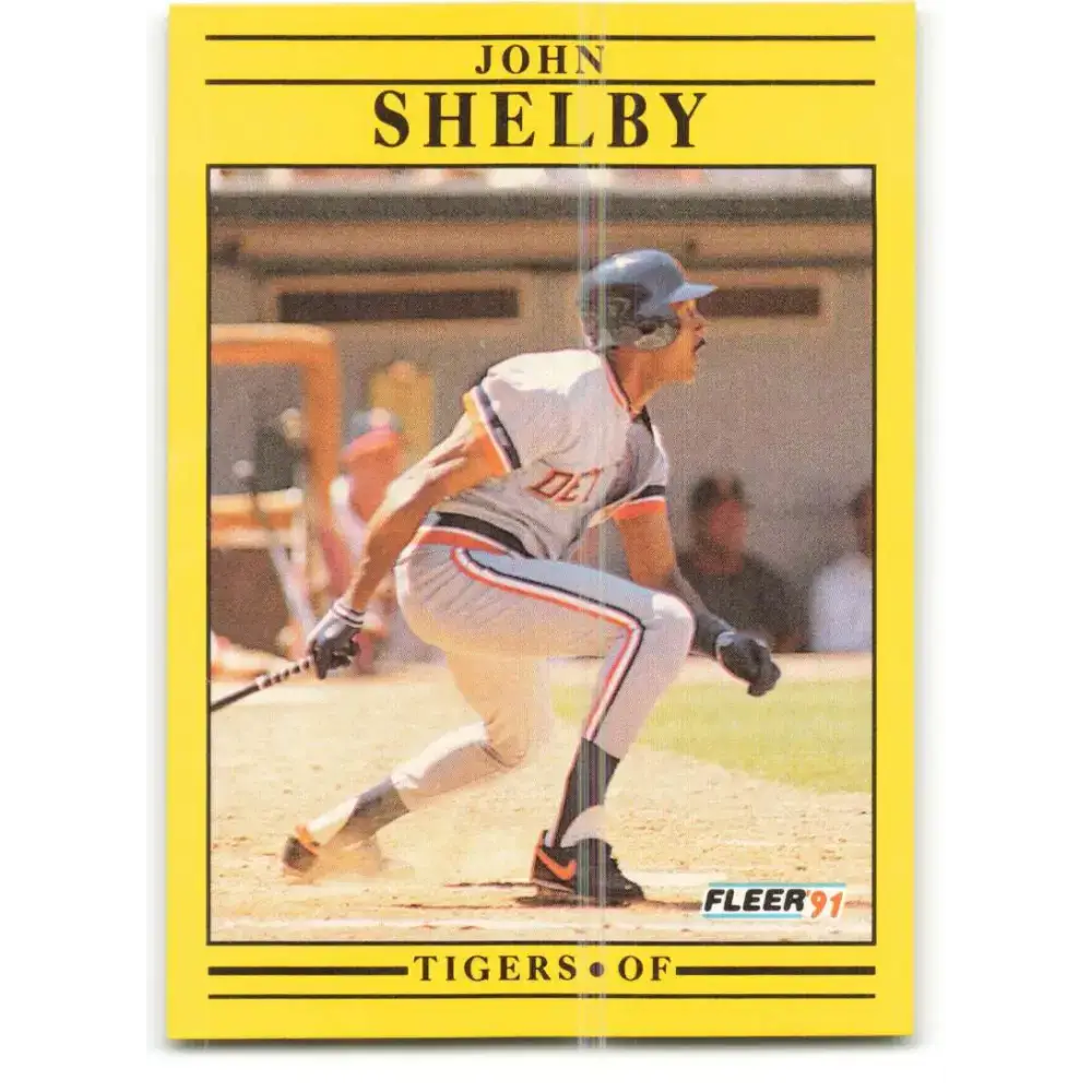 1991 Fleer #353 John Shelby NM-MT Detroit Tigers Baseball Card - Baseball Card Single