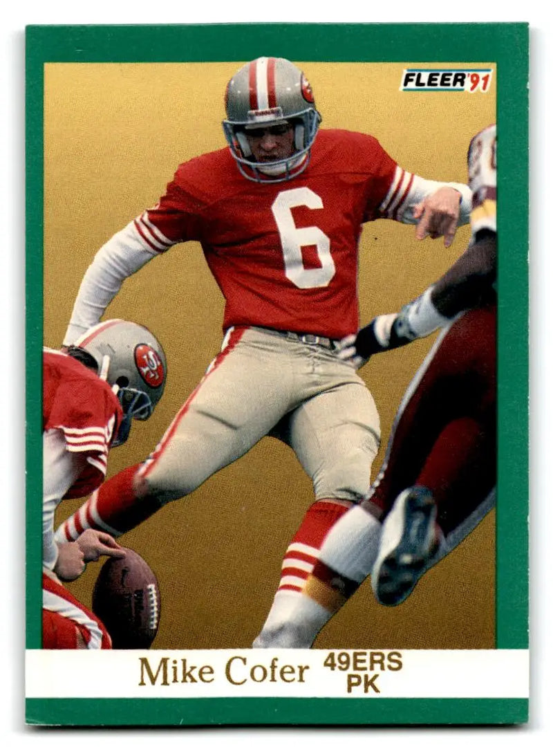 1991 Fleer #353 Mike Cofer - Football Card Single