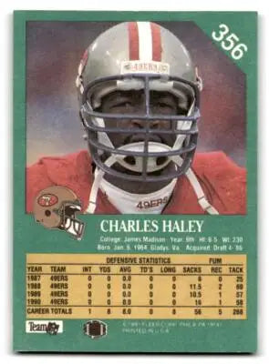 1991 Fleer #356 Charles Haley - Football Card Single