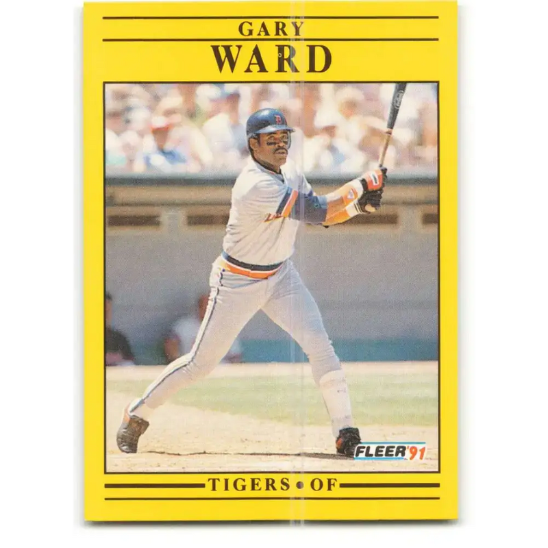 1991 Fleer #356 Gary Ward NM-MT Detroit Tigers Baseball Card - Baseball Card Single