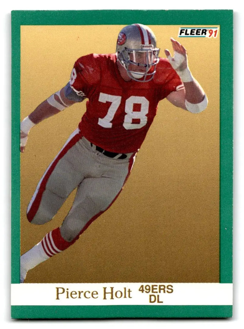 1991 Fleer #357 Pierce Holt - Football Card Single