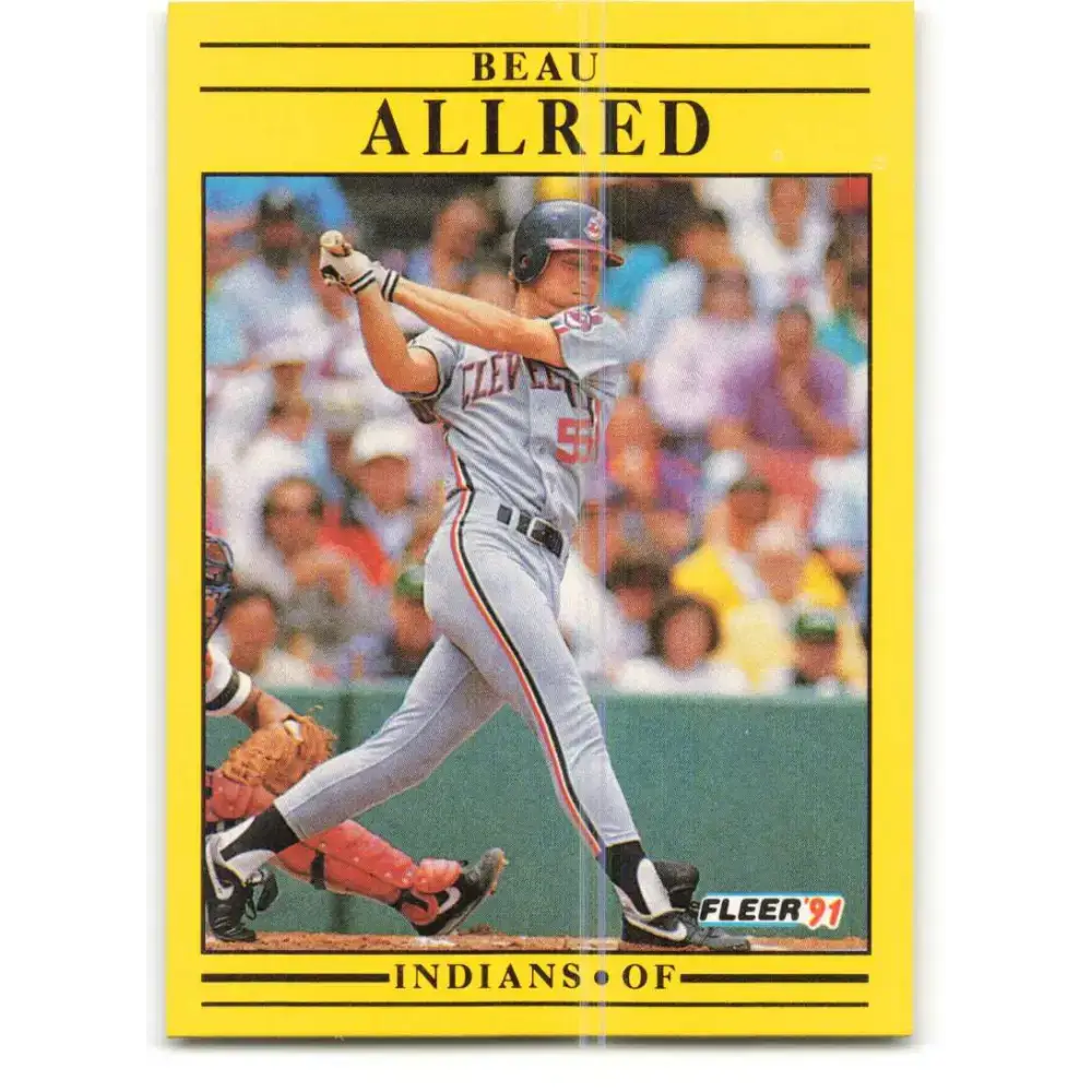 1991 Fleer #358 Beau Allred NM-MT Cleveland Indians Baseball Card - Baseball Card Single