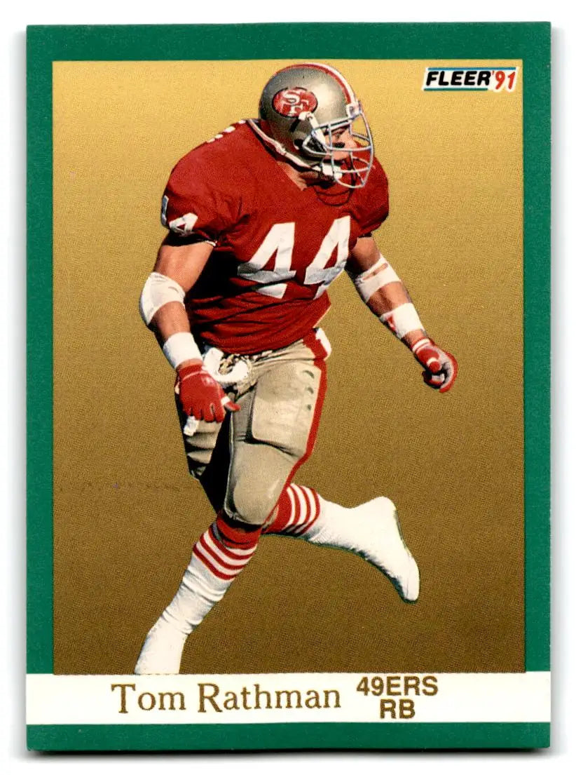 1991 Fleer #362 Tom Rathman - Football Card Single