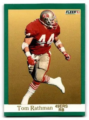 1991 Fleer #362 Tom Rathman - Football Card Single