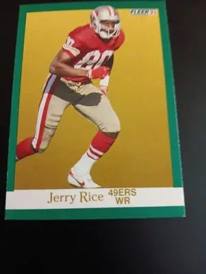 1991 Fleer - #363 Jerry Rice HOF 49ERS. NFL. EX-NRMT - Football Card Single