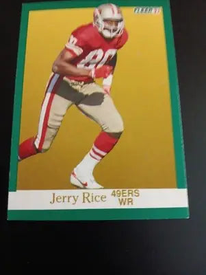 1991 Fleer - #363 Jerry Rice HOF 49ERS. NFL. EX-NRMT - Football Card Single