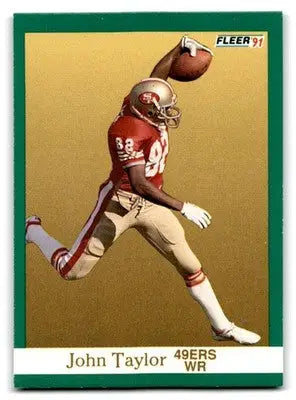 1991 Fleer #365 John Taylor - Football Card Single