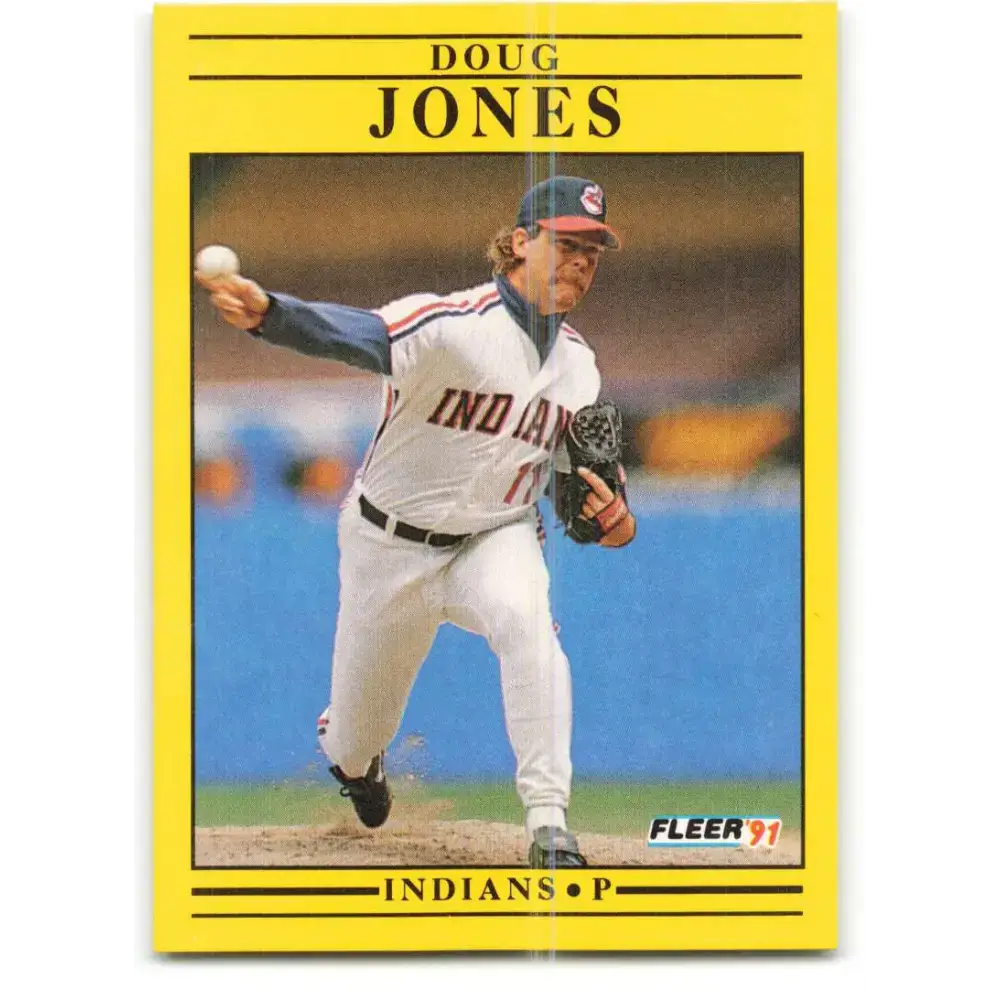 1991 Fleer #372 Doug Jones NM-MT Cleveland Indians Baseball Card - Baseball Card Single