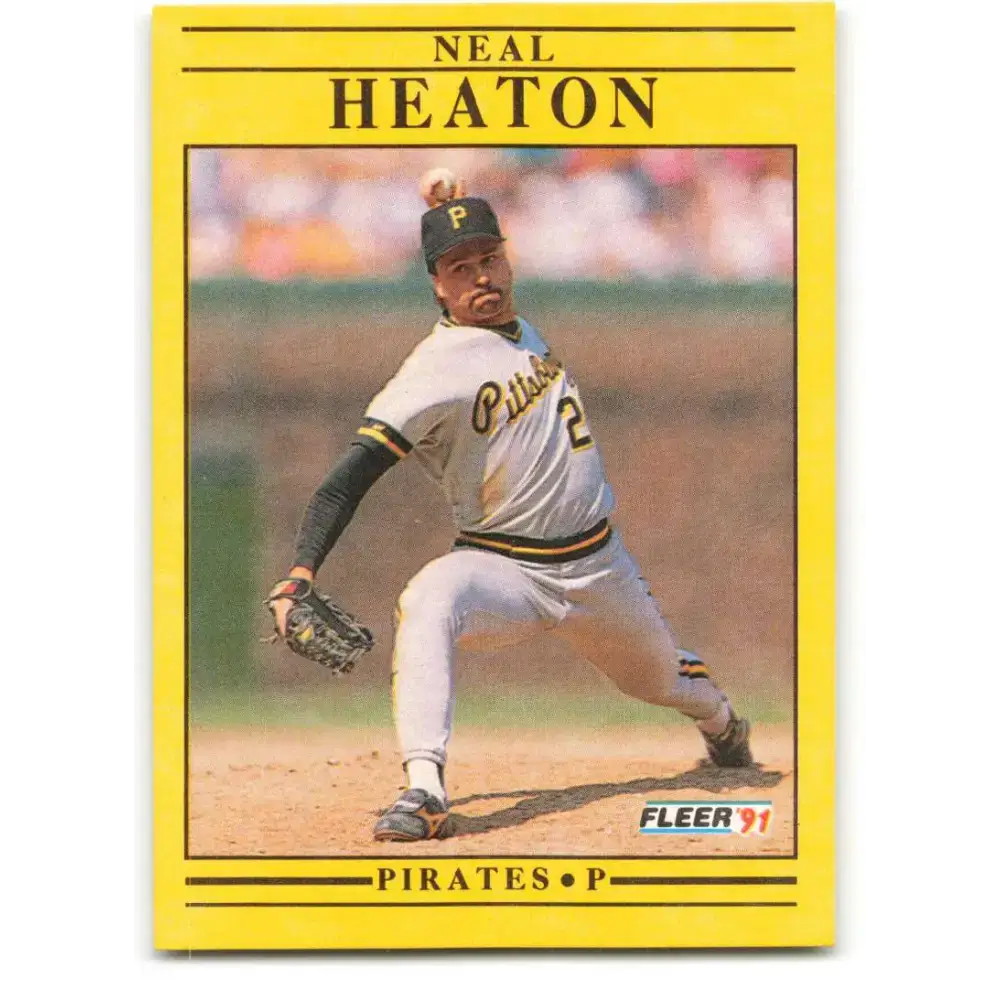 1991 Fleer #38 Neal Heaton NM-MT Pittsburgh Pirates Baseball Card - Baseball Card Single
