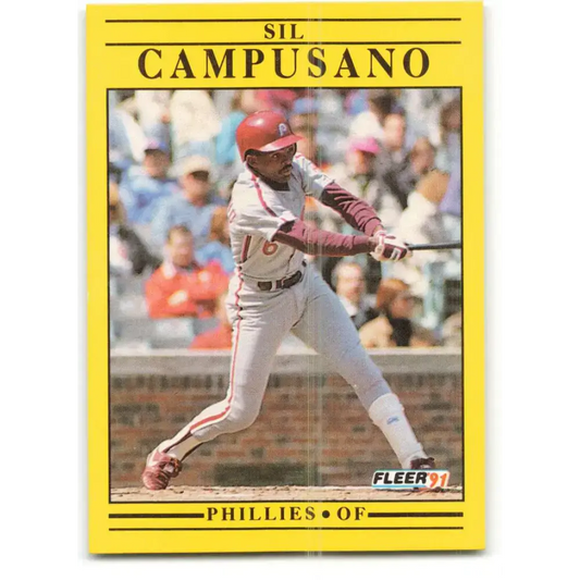1991 Fleer #389 Sil Campusano NM-MT Philadelphia Phillies Baseball Card