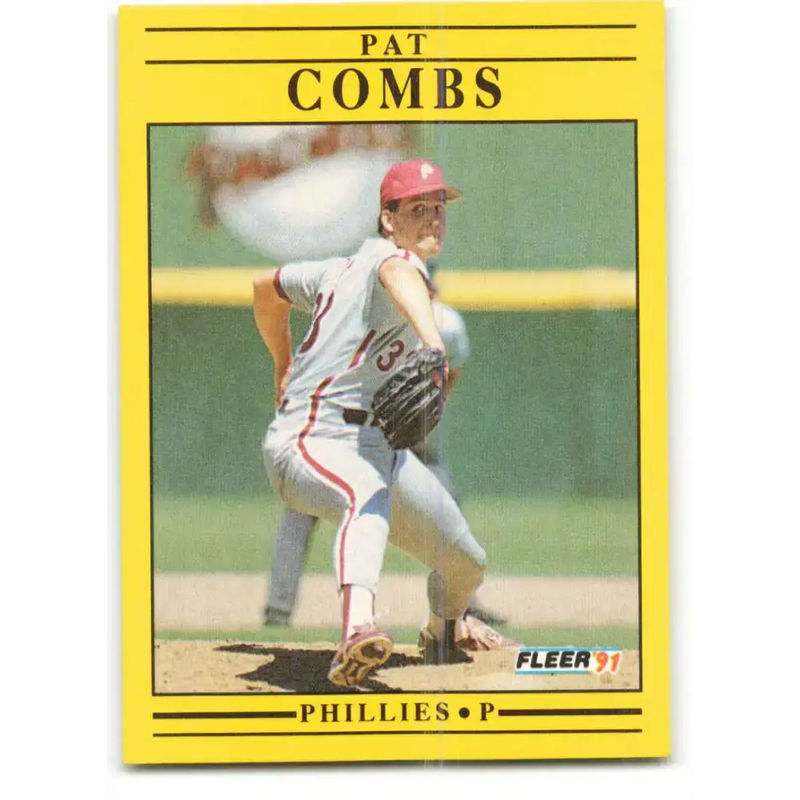 1991 Fleer #392 Pat Combs NM-MT Philadelphia Phillies Baseball Card - Baseball Card Single