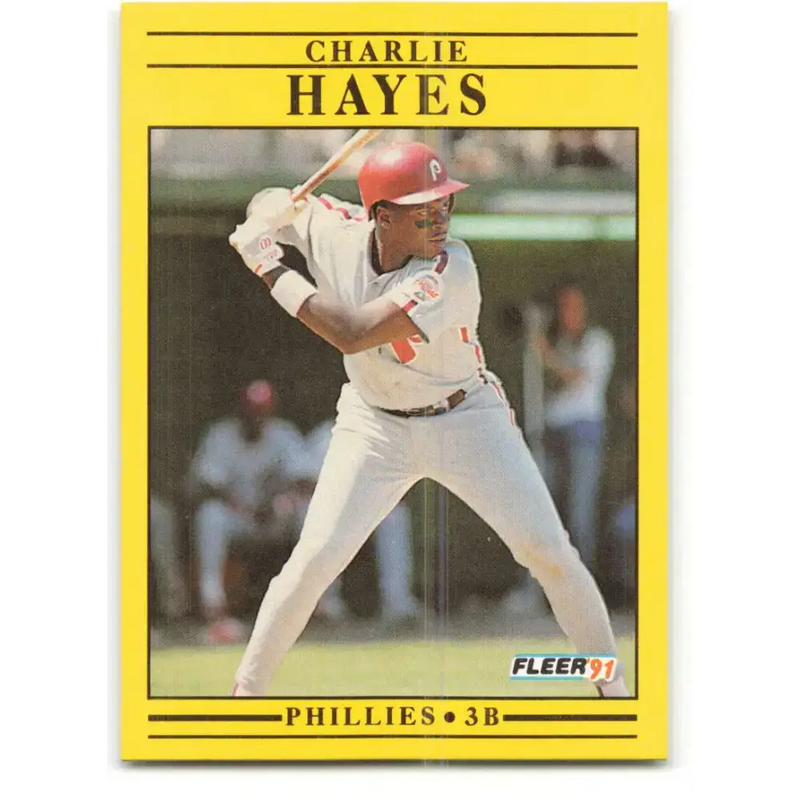 1991 Fleer #397 Charlie Hayes NM-MT Philadelphia Phillies Baseball Card - Baseball Card Single
