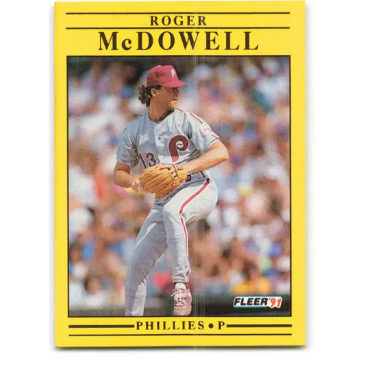 1991 Fleer #405 Roger McDowell NM-MT Philadelphia Phillies Baseball Card