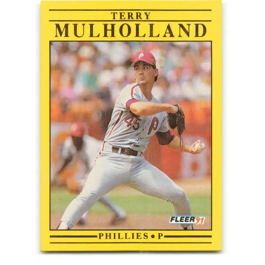 1991 Fleer #408 Terry Mulholland NM-MT Philadelphia Phillies Baseball Card