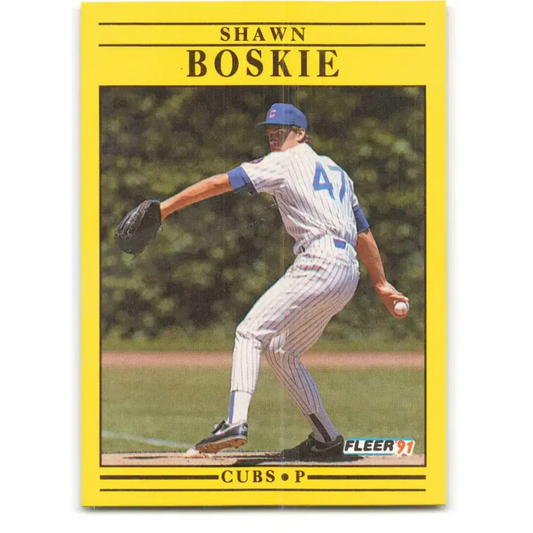 1991 Fleer #416 Shawn Boskie NM-MT Chicago Cubs Baseball Card