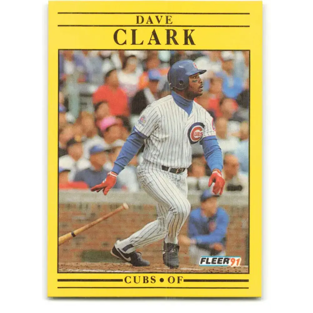 1991 Fleer #417 Dave Clark NM-MT Chicago Cubs Baseball Card - Baseball Card Single