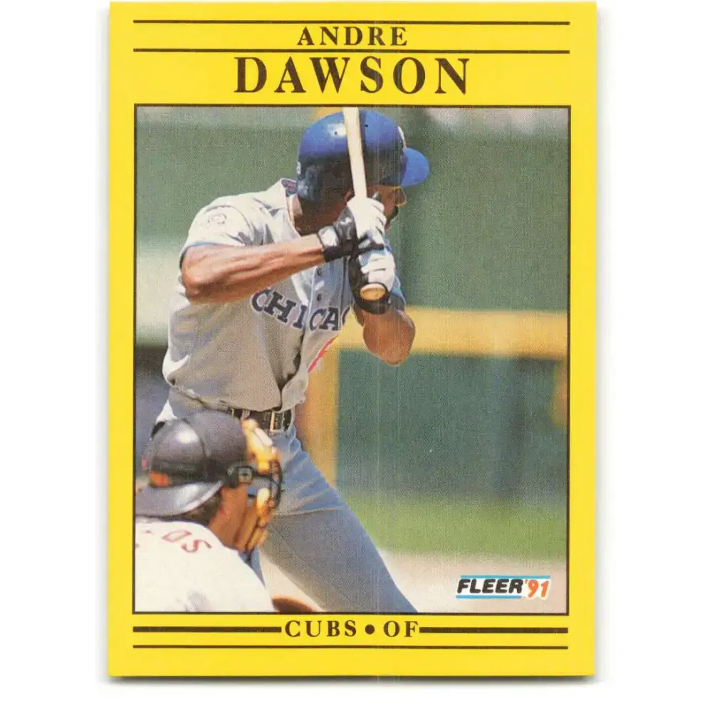 1991 Fleer #419b Andre Dawson NM-MT Chicago Cubs Baseball Card