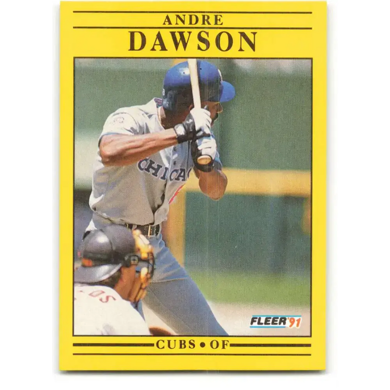 1991 Fleer #419b Andre Dawson NM-MT Chicago Cubs Baseball Card