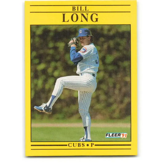 1991 Fleer #425 Bill Long NM-MT Chicago Cubs Baseball Card - Baseball Card Single