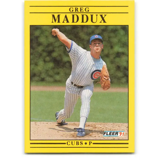 1991 Fleer #426 Greg Maddux NM-MT Chicago Cubs Baseball Card