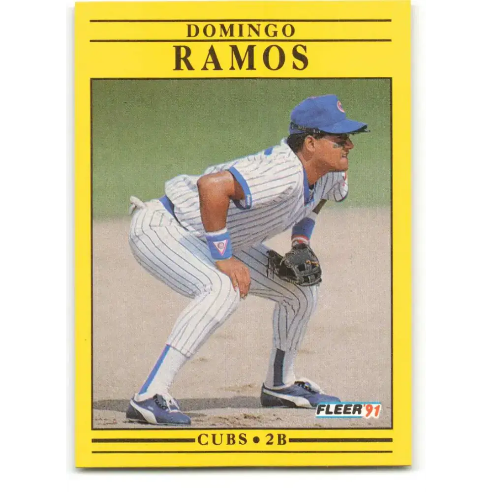 1991 Fleer #429 Domingo Ramos NM-MT Chicago Cubs Baseball Card - Baseball Card Single