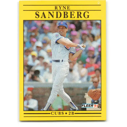 1991 Fleer #431 Ryne Sandberg NM-MT Chicago Cubs Baseball Card