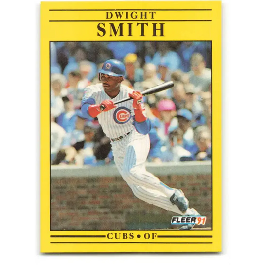 1991 Fleer #432 Dwight Smith NM-MT Chicago Cubs Baseball Card