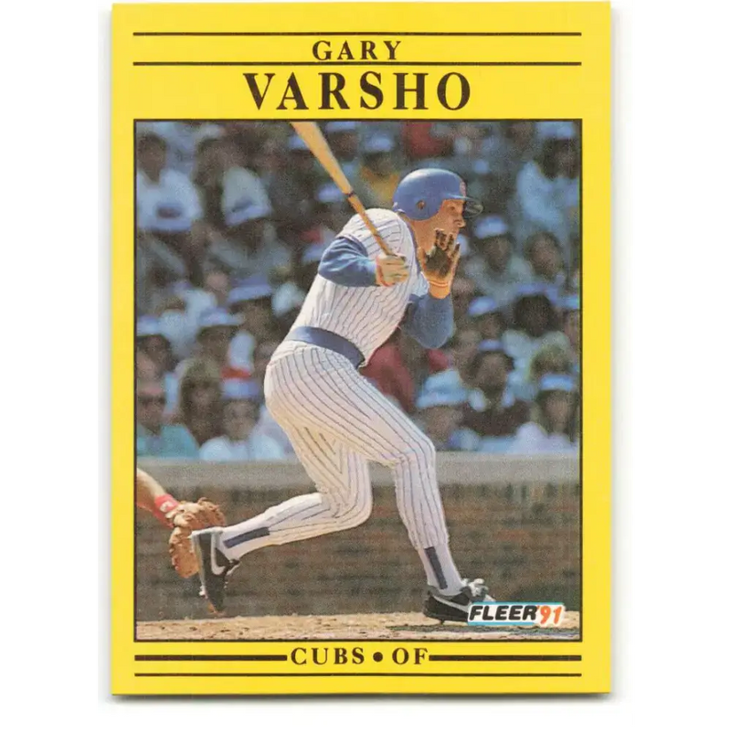 1991 Fleer #435 Gary Varsho NM-MT Chicago Cubs Baseball Card - Baseball Card Single
