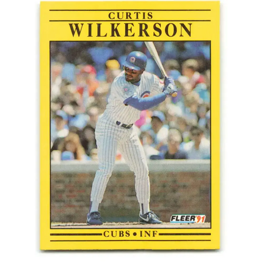 1991 Fleer #438 Curtis Wilkerson NM-MT Chicago Cubs Baseball Card