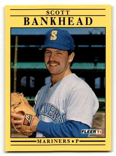 1991 Fleer #442 Scott Bankhead Seattle Mariners Baseball Cards NM Ne ID:58062 - Baseball Card Single