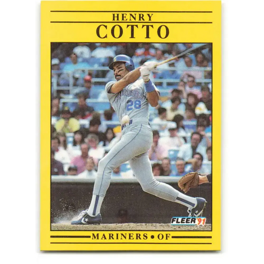 1991 Fleer #448 Henry Cotto NM-MT Seattle Mariners Baseball Card