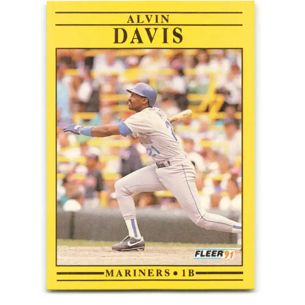 1991 Fleer #449 Alvin Davis NM-MT Seattle Mariners Baseball Card - Baseball Card Single