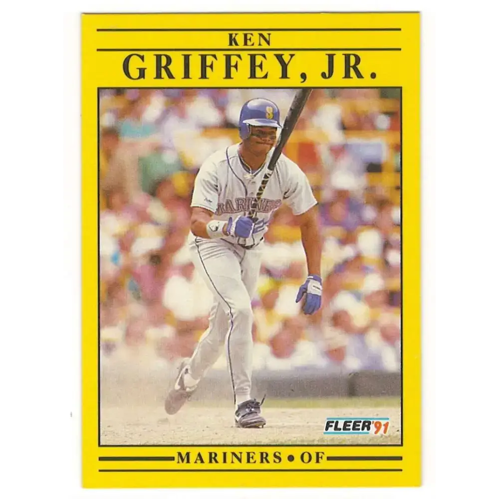 1991 Fleer #450 Ken Griffey Jr. NM-MT Seattle Mariners Baseball Card - Baseball Card Single