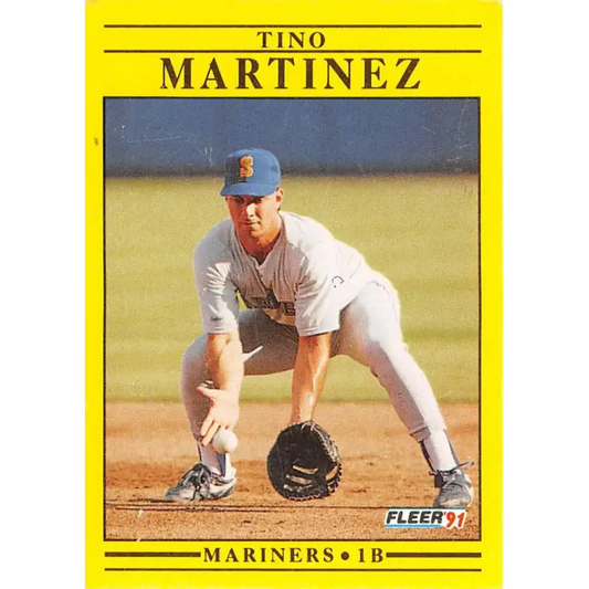 1991 Fleer #458 Tino Martinez NM-MT Seattle Mariners Baseball Card