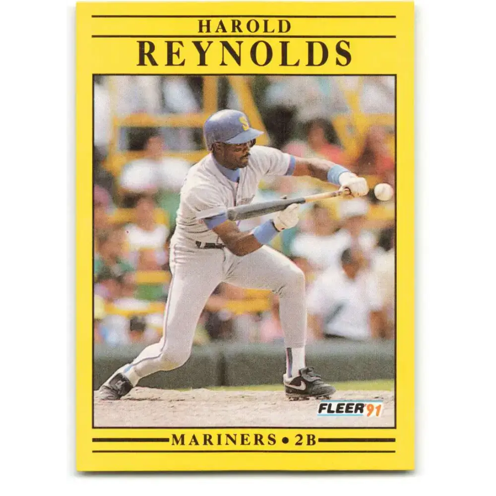 1991 Fleer #460 Harold Reynolds NM-MT Seattle Mariners Baseball Card - Baseball Card Single