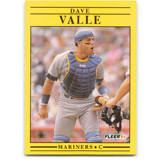 1991 Fleer #463 Dave Valle NM-MT Seattle Mariners Baseball Card