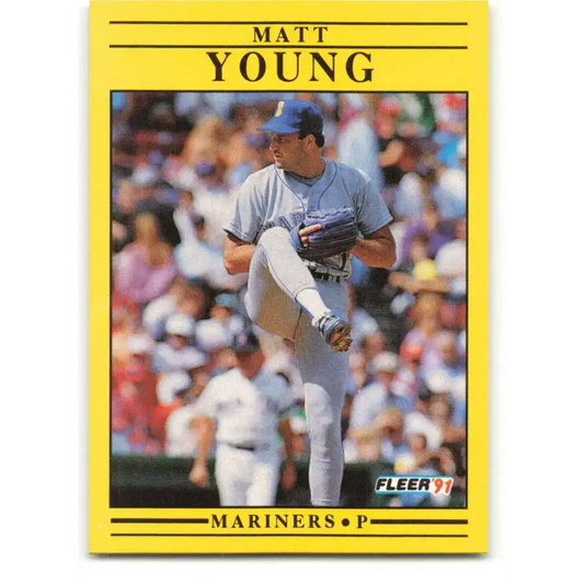 1991 Fleer #465 Matt Young NM-MT Seattle Mariners Baseball Card